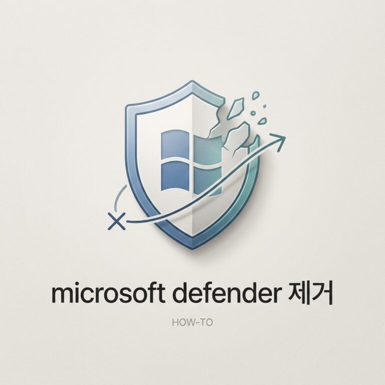 microsoft defender 제거