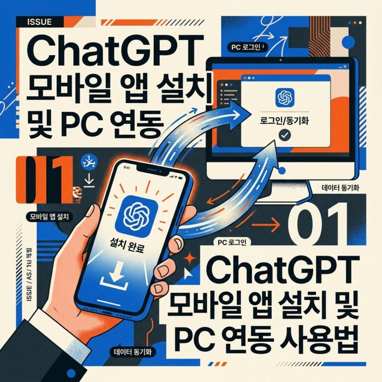 ChatGPT 모바일 앱 설치 및 PC 연동 사용법