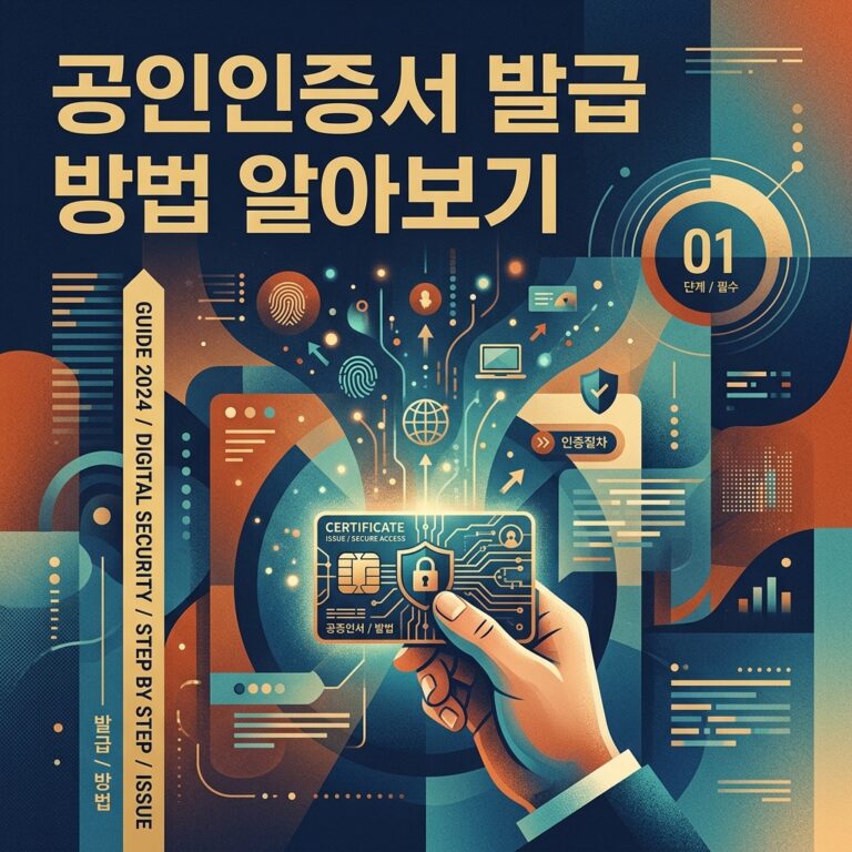 공인인증서 발급 방법 알아보기