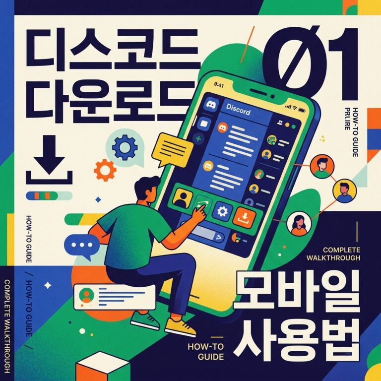 디스코드 다운로드 모바일 사용법1