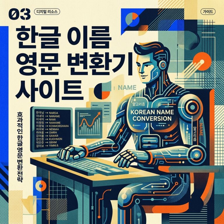 한글 이름 영문 변환기 사이트1